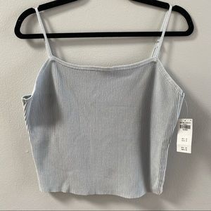 BABY BLUE ABERCROMBIE KNIT TANK